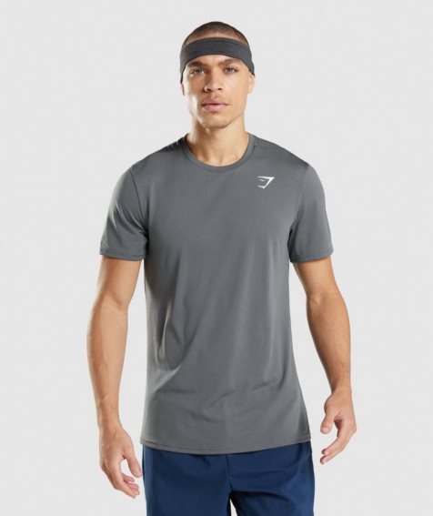 Men's Gymshark Arrival T-Shirts Grey | CA 6ND5A1